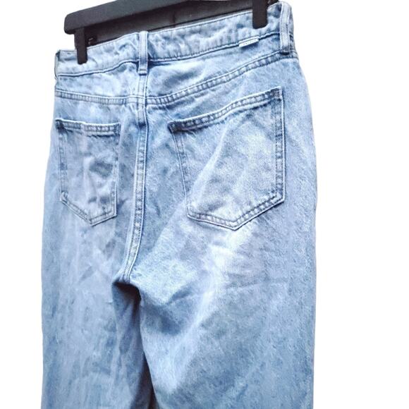 PacSun Eco Light Blue Distressed Mom Jeans Women's Size 26 Light Wash - Picture 10 of 16